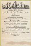 Matchbook Cover - Butler's Funeral Home Kansas City MO 40 Strike