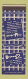 Matchbook Cover - Braemar Room Hotel Markeen Buffalo NY