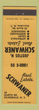 Matchbook Cover - Justin Schwaner Real Estate Scarsdale NY