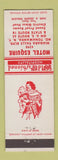 Matchbook Cover - Motel Esquire North Tonawanda NY