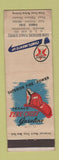 Matchbook Cover - Crum Bros Texaco oil gas Sprague WA WEAR low phone #