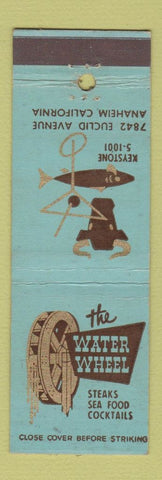 Matchbook Cover - The Water Wheel Anaheim CA