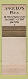 Matchbook Cover - Angelo's Place Seafood Gulfport MS