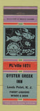 Matchbook Cover - Oyster Creek Inn Leeds Point NJ WEAR