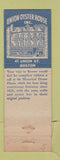 Matchbook Cover - Union Oyster House Boston MA lobster