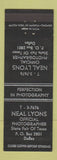 Matchbook Cover - Neal Lyons Photographer Dallas TX State Fair