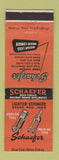 Matchbook Cover - Schaefer Railroad Brake Appliances