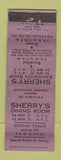 Matchbook Cover - Sherry's Dining Room New York City WEAR