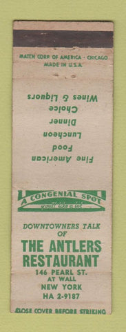Matchbook Cover - Antlers Restaurant New York City WEAR