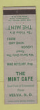 Matchbook Cover - Mint Cafe Velva ND Netzloff WEAR