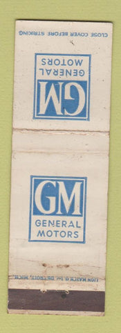 Matchbook Cover - GM General Motors WORN