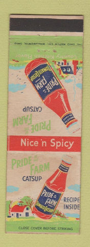 Matchbook Cover - Pride Farm Tomato Catsup