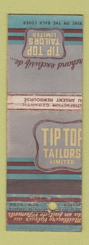 Matchbook Cover - Tip Top Tailors MISCUT ERROR feature