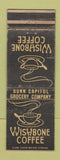 Matchbook Cover - Wishbone Coffee Bunn Grocery WEAR