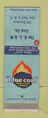 Matchbook Cover - Blue Coal D L&W Coal New York City WEAR
