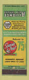 Matchbook Cover - Alliance Auto Service Philadelphia PA Cities oil gas WEAR