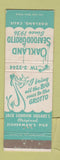 Matchbook Cover - Oakland Seafood Grotto Oakland CA