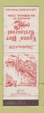 Matchbook Cover - Lyons' Pier Restaurant South Norwalk CT WEAR