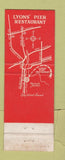 Matchbook Cover - Lyons' Pier Restaurant South Norwalk CT WEAR