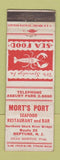 Matchbook Cover - Mort's Port Seafood Restaurant Neptune NJ WEAR