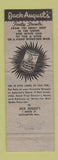 Matchbook Cover - Jack August's Seafood Restaurant Northampton MA