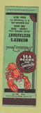 Matchbook Cover - Werner's Restaurant Pittsburgh PA lobster