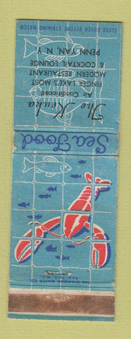 Matchbook Cover - Keuka Seafood Penn Yan NY lobster WORN