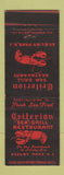 Matchbook Cover - Criterion Sea Grill Asbury Park NJ lobster