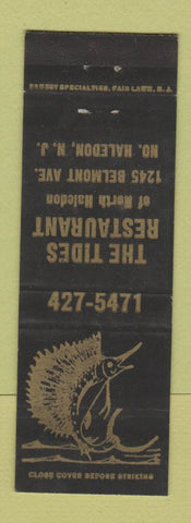 Matchbook Cover - Tides Restaurant North Haledon NJ