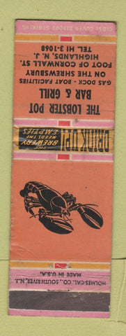 Matchbook Cover - Lobster Pot Bar Grill Highlands NJ WEAR