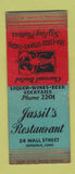 Matchbook Cover - Jassil's Restaurant Norwalk CT BOBTAIL WEAR