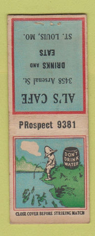 Matchbook Cover - Al's Cafe St Louis MO BOBTAIL