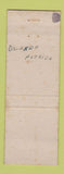 Matchbook Cover - Bate's Men's Store Clothes Shoes College Park MD WEAR