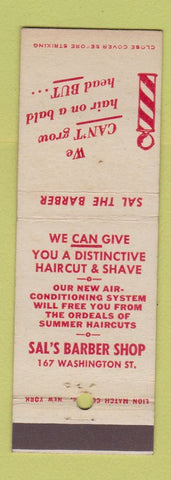 Matchbook Cover - Sal's Barber Shop