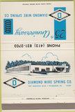 Matchbook Cover - Diamond Wire Spring Pittsburgh PA 40 Strike