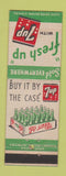 Matchbook Cover - 7Up Soda Buy It Buy The Case
