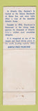 Matchbook Cover - Hackney's Seafood Restaurant Atlantic City NJ lobster