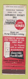 Matchbook Cover - Conco Heat Lindas Kenosha WI WEAR
