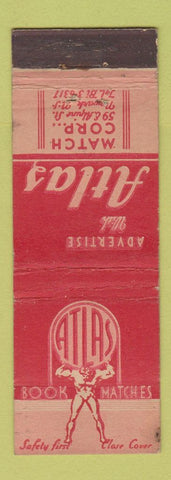 Matchbook Cover - Atlas Match Corp Newark NJ
