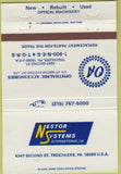 Matchbook Cover - Nestor Systems International St Treichlers PA 40 Strike