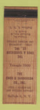Matchbook Cover - Enos & Sanderson Steel Hardware Supply Buffalo NY WEAR
