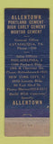 Matchbook Cover - Allentown Portland Cement Catasauqua PA WEAR