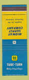 Matchbook Cover - Midway Supply Company Tube Turn Welding Fittings Saginaw MI