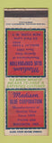 Matchbook Cover - Madison Glue Corporation Madison IN New York City