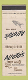 Matchbook Cover - Alioto's No. 8 Fisherman's Wharf San Francisco CA