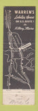 Matchbook Cover - Warren's Lobster House Kittery ME