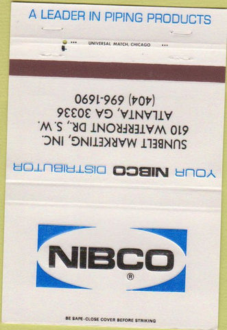 Matchbook Cover - NIBCO Piping Atlanta GA 40 Strike