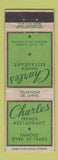 Matchbook Cover - Charles French Restaurant New York City