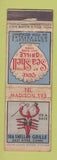 Matchbook Cover - Sea Shell Grille East River CT feature lobster WORN