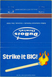 Matchbook Cover - DuBois Chemicals Cincinnati OH 40 Strike